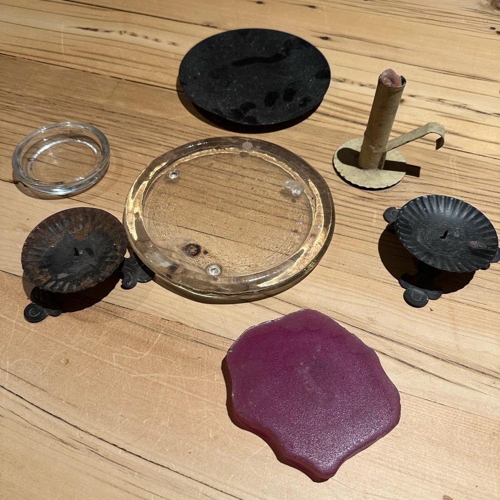 Collection of candle stands